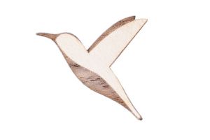Natural Hummingbird Brooch