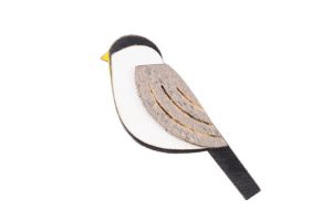Natural Cutebird Brooch