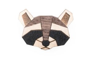 Raccoon Brooch
