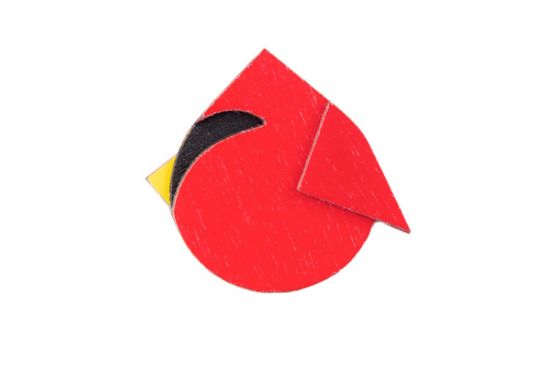 Red Cutebird Brooch
