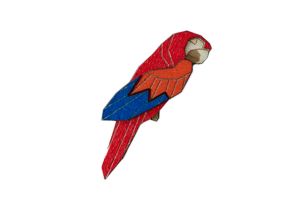 Ara Parrot Brooch