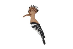 Hoopoe Brooch