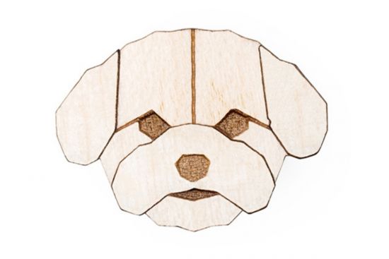Bichon Frise Brooch