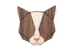 Grey Cat Brooch