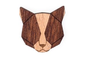 Red Cat Brooch
