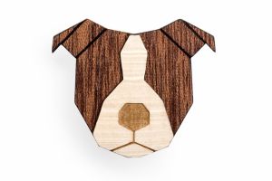 Staffordshire Bull Terrier Brooch