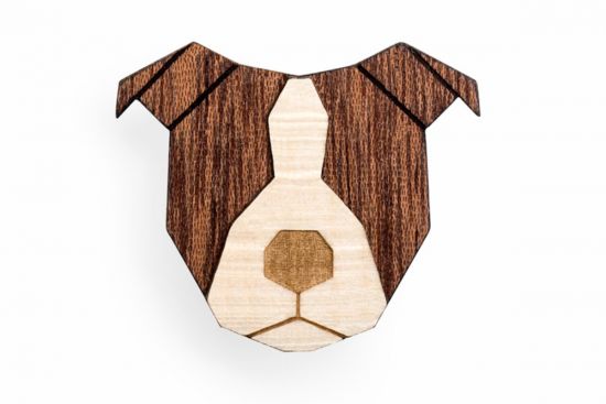 Staffordshire Bull Terrier Brooch