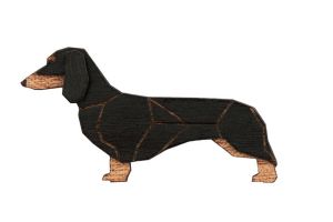 Walking Dachshund Brooch