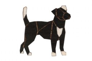 Walking Darkdog Brooch