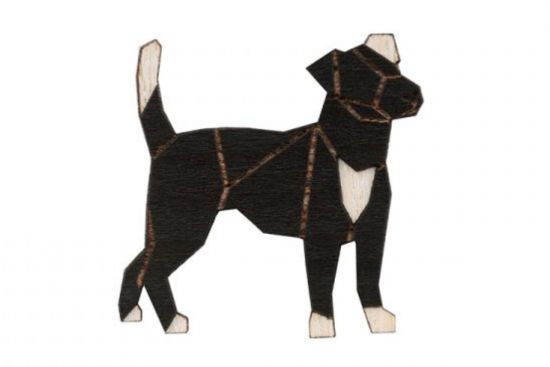 Walking Darkdog Brooch