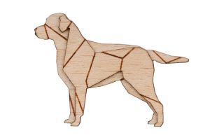Walking Labrador Brooch