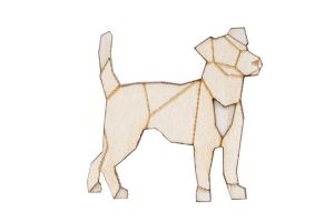 Walking Lightdog Brooch