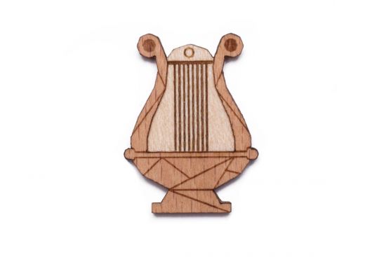 Lyre Brooch