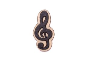 Treble Clef Brooch