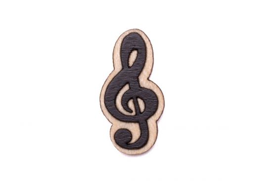 Treble Clef Brooch