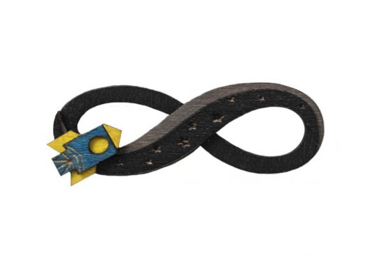 Infinity Spaceship Brooch