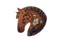 Brown horse Brooch