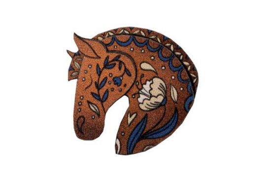 Brown horse Brooch