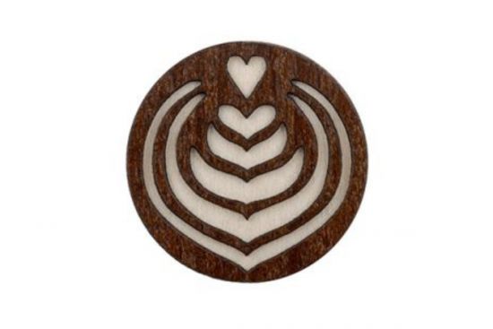 Latté Art Brooch